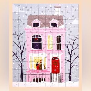 Ordinary Habit Christmas Pink House Puzzle